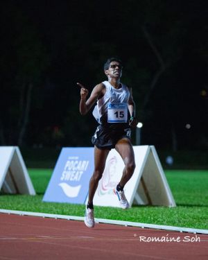 Jeevaneesh participating in the Pocari Sweat 2.4 challenge. Photo from Facebook.
