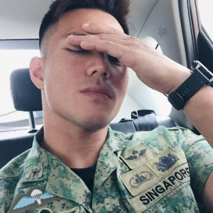 Ashry Min in his SAF uniform. Photo from Alvinology Media.