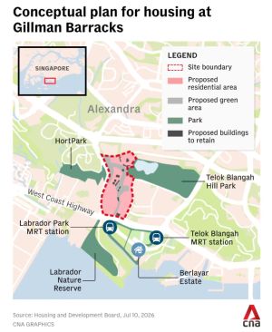 HDB's redevelopment plan. Photo by CNA.