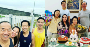 Edwina Yeo pictured with her family members. Photos from Instagram..png