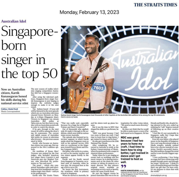 File:Kartik Kunasegaran’s exclusive feature on The Straits Times. Photo from Facebook..png