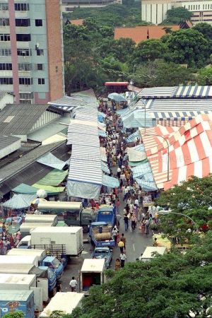 Geylang Serai Ramadan Bazaar in 1991.