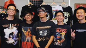 Deon Phua and his team at Death Threads’ store.