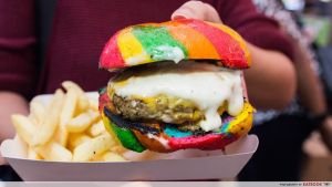 Example of rainbow-themed food which drew criticism