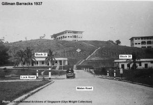 Gillman Barracks in 1937. Photo by National Archives of Singapore.